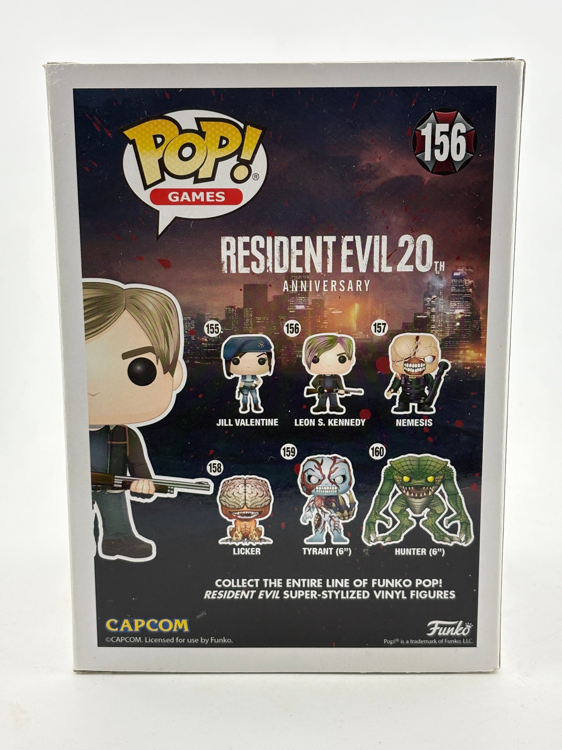 Funko POP! Games Resident Evil 20th Anniversary #156 Leon S. Kennedy Vinyl Figure FRENLY BRICKS - Open 7 Days