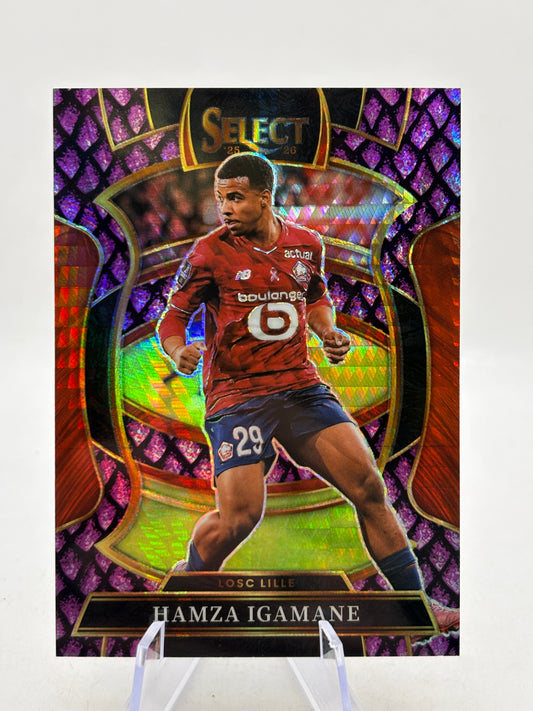 2025-26 Select Ligue 1 - Hamza Igamane #40 Pink Dragon Scale /49 - photo 1