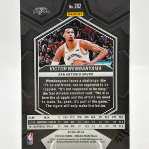 2023-24 Panini Mosaic Basketball - Victor Wembanyama #282 Silver Mosaic Rookie FRENLY BRICKS - Open 7 Days