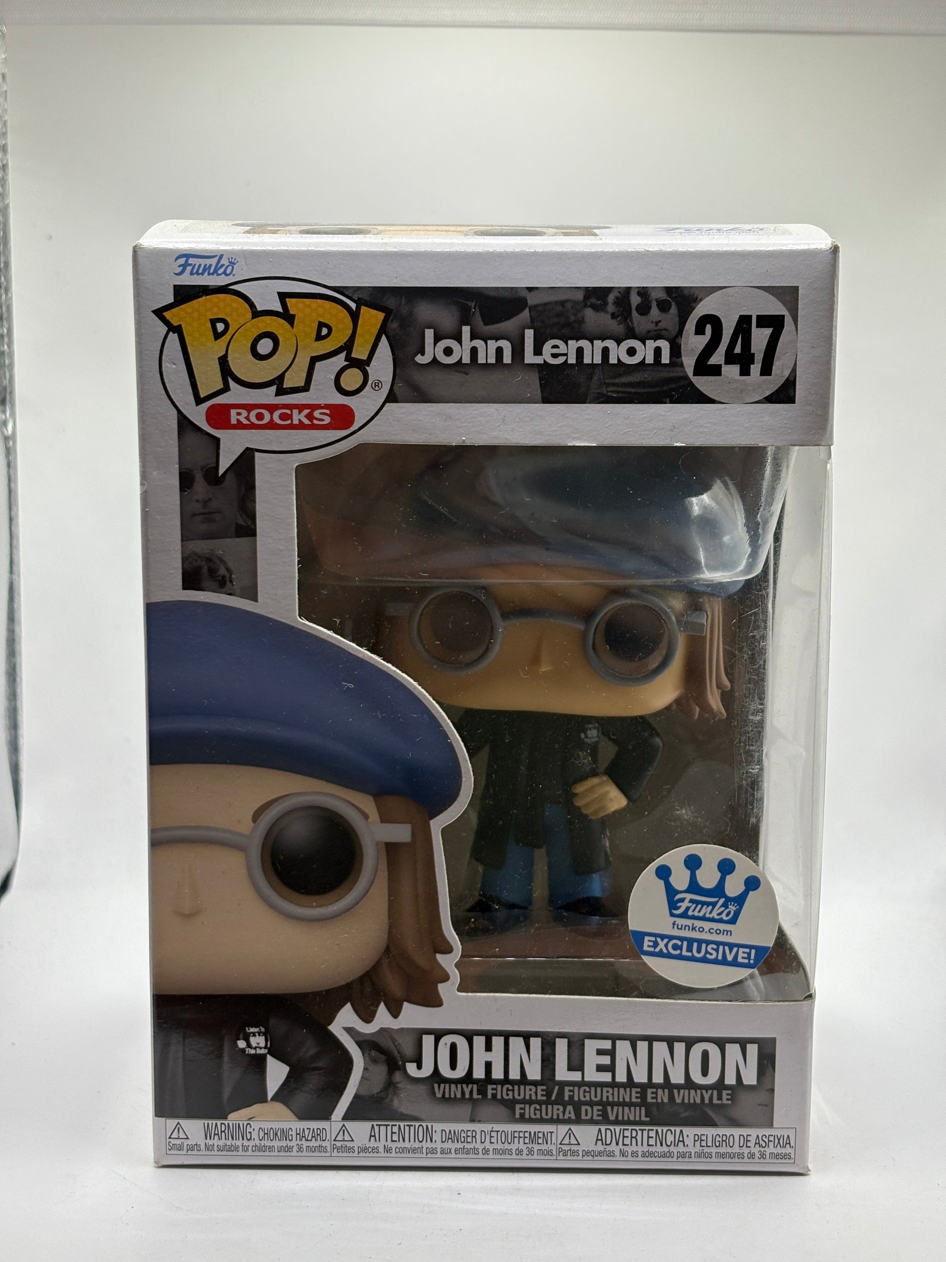 Funko POP! Rocks John Lennon #247 John Lennon Funko Exclusive FRENLY BRICKS - Open 7 Days