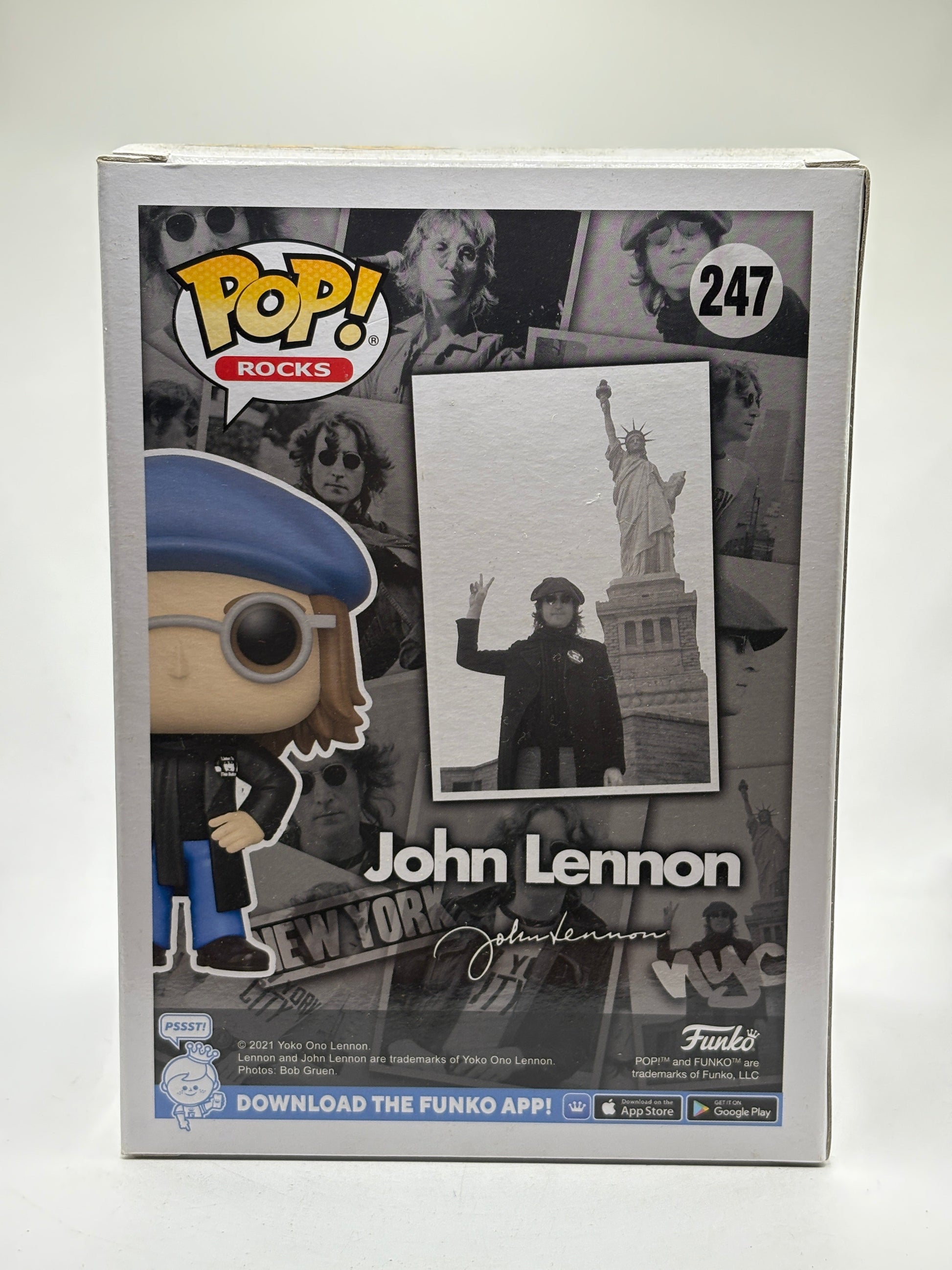Funko POP! Rocks John Lennon #247 John Lennon Funko Exclusive FRENLY BRICKS - Open 7 Days