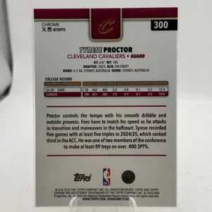 Topps Chrome 25-26 - Tyrese Proctor /199 Teal Wave Rookie Card FRENLY BRICKS - Open 7 Days