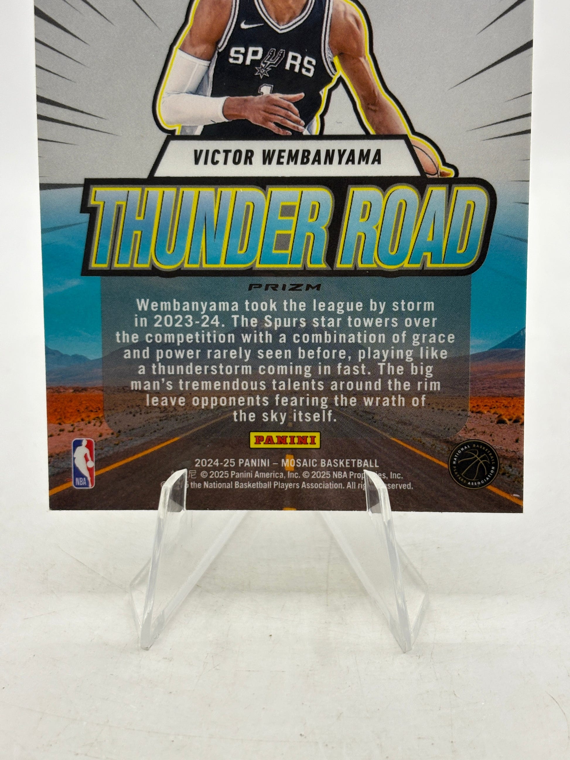 2024-25 Panini Mosaic Basketball - Victor Wembanyama Thunder Road Green Mosaic FRENLY BRICKS - Open 7 Days image 4