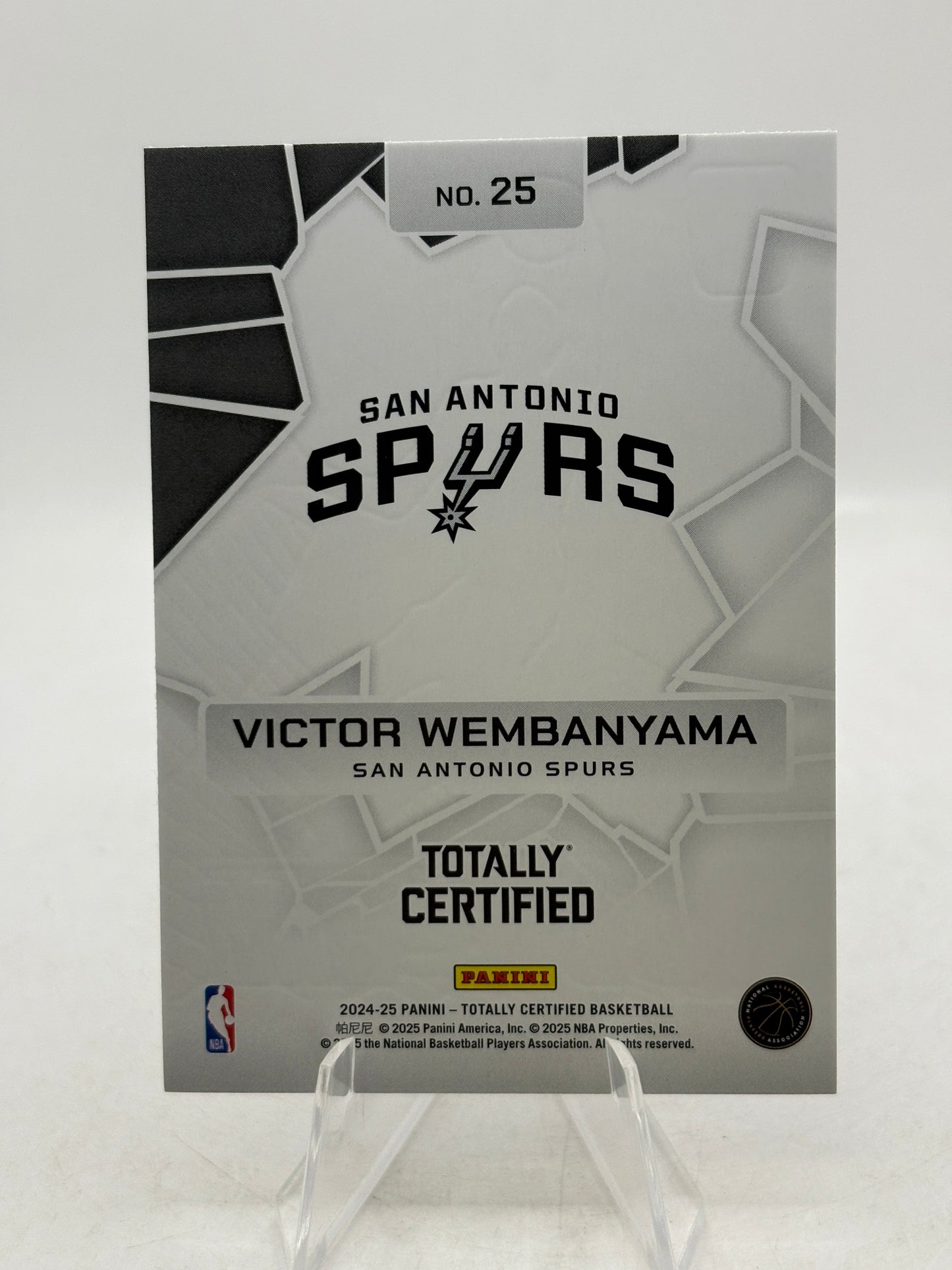 2024-25 Panini Totally Certified - Victor Wembanyama #25 Silver Mirror FRENLY BRICKS - Open 7 Days