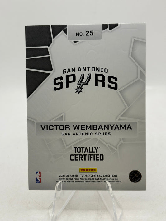 2024-25 Panini Totally Certified - Victor Wembanyama #25 Silver Mirror FRENLY BRICKS - Open 7 Days