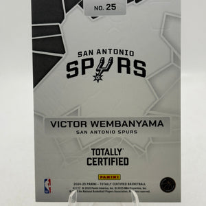 2024-25 Panini Totally Certified - Victor Wembanyama #25 Silver Mirror FRENLY BRICKS - Open 7 Days