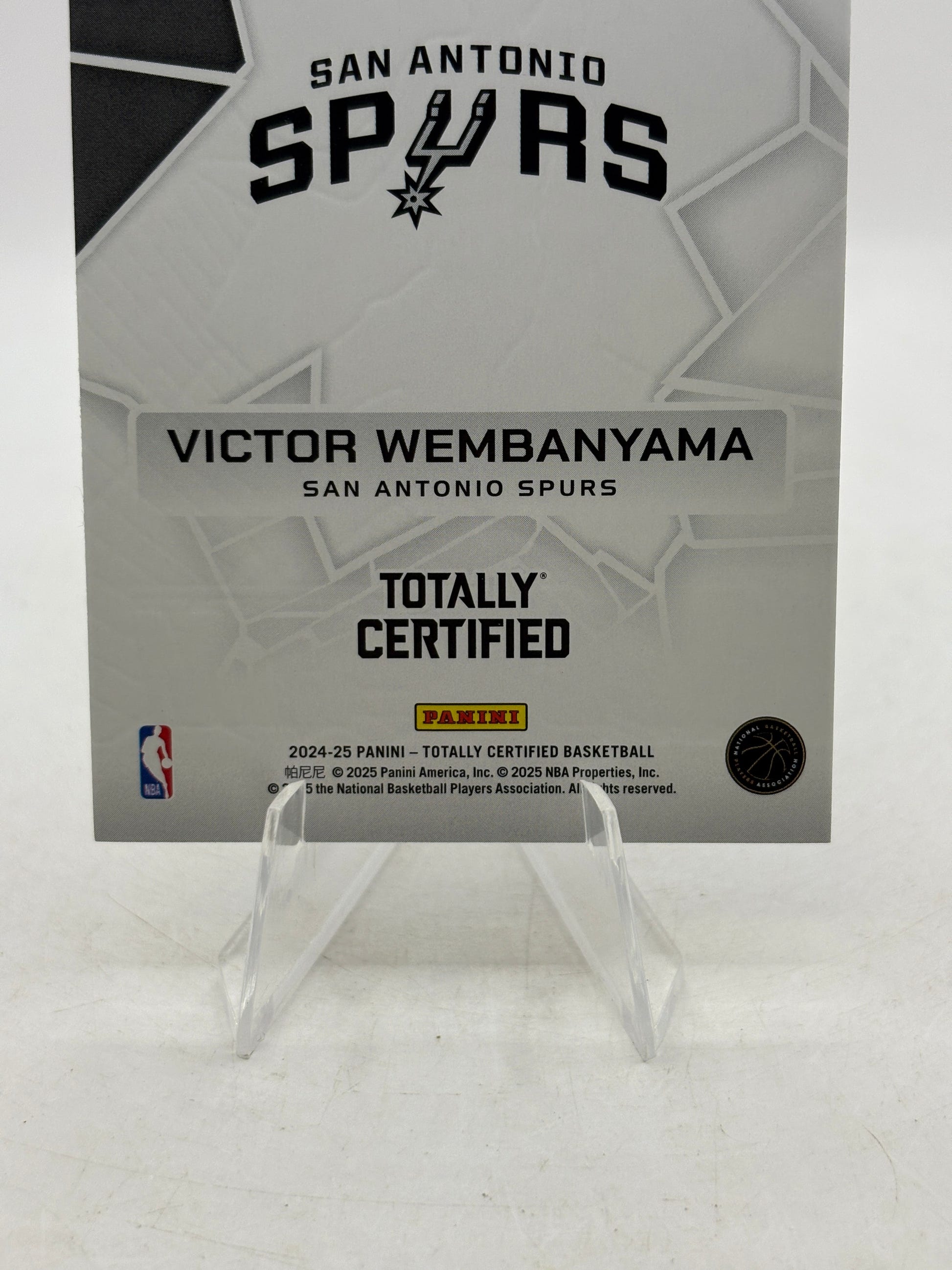 2024-25 Panini Totally Certified - Victor Wembanyama #25 Silver Mirror FRENLY BRICKS - Open 7 Days image 4