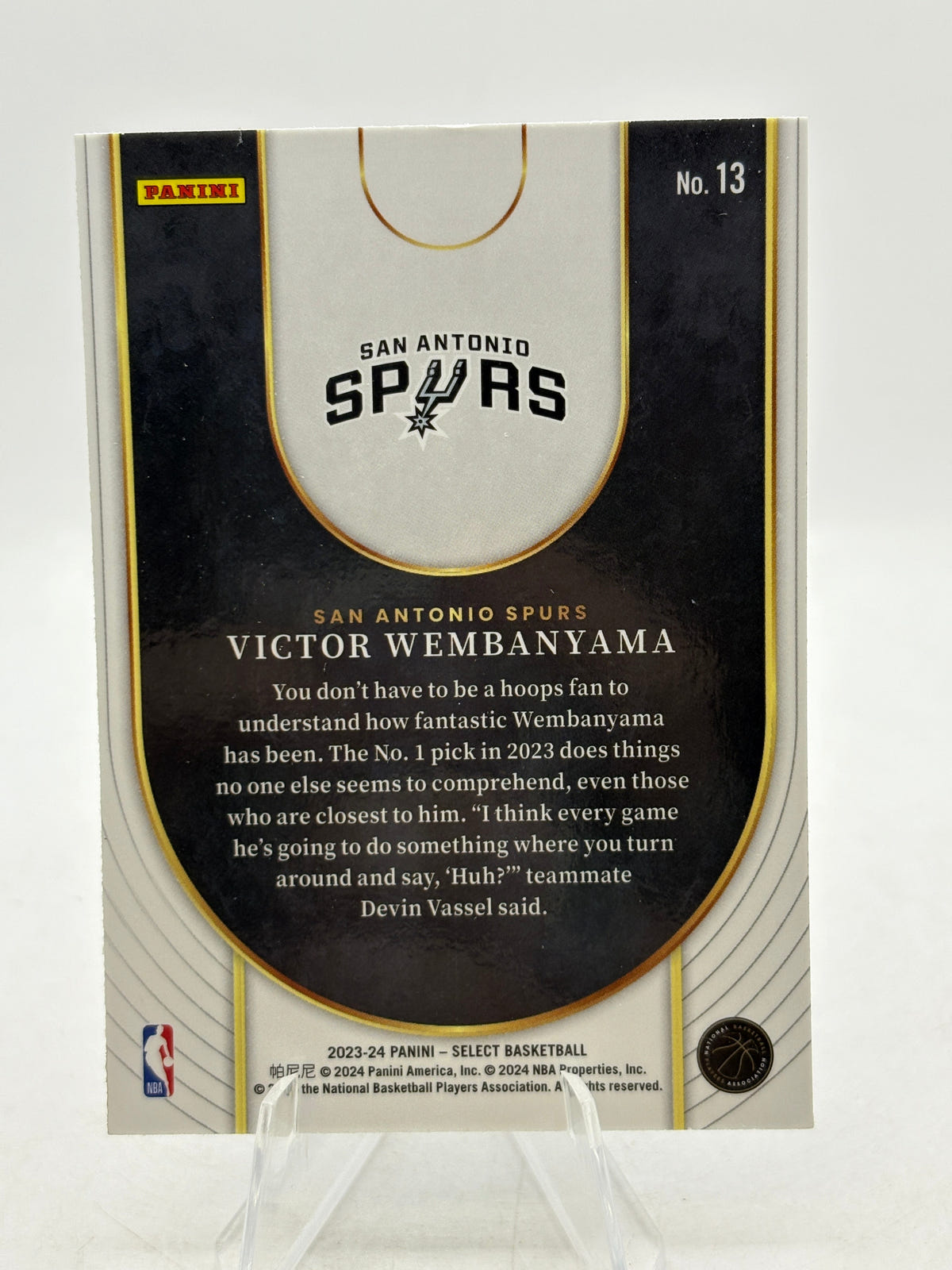 2023-24 Panini Select Basketball - Victor Wembanyama #13 Neon Icon FRENLY BRICKS - Open 7 Days image 2