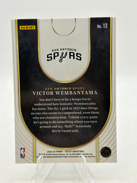 2023-24 Panini Select Basketball - Victor Wembanyama #13 Neon Icon FRENLY BRICKS - Open 7 Days