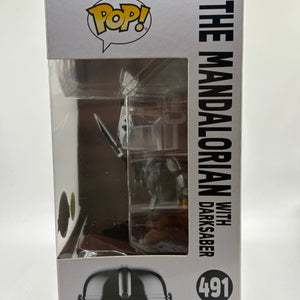 Funko POP! Star Wars #491 The Mandalorian with Darksaber Glow Special Edition FRENLY BRICKS - Open 7 Days