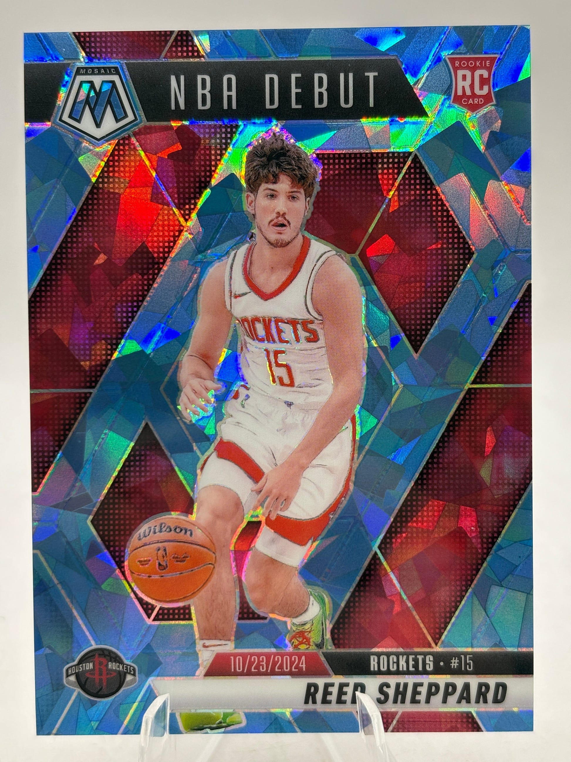 2024-25 Panini Mosaic Basketball - #252 Reed Sheppard /125 Cracked Ice FRENLY BRICKS - Open 7 Days image 1
