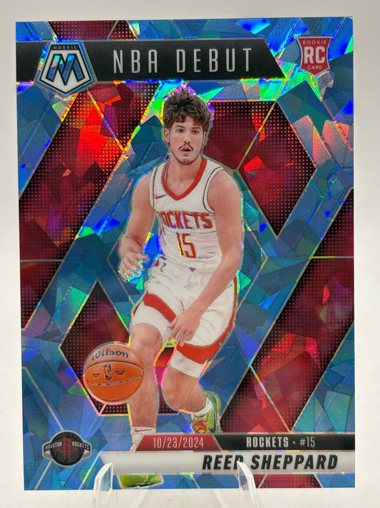 2024-25 Panini Mosaic Basketball - #252 Reed Sheppard /125 Cracked Ice FRENLY BRICKS - Open 7 Days