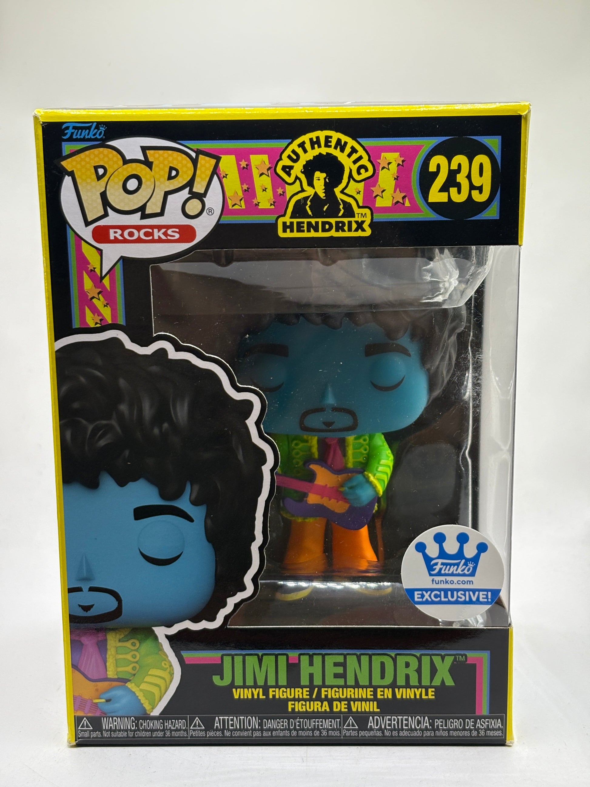 Funko POP! Rocks Authentic Hendrix #239 Jimi Hendrix Funko Exclusive FRENLY BRICKS - Open 7 Days