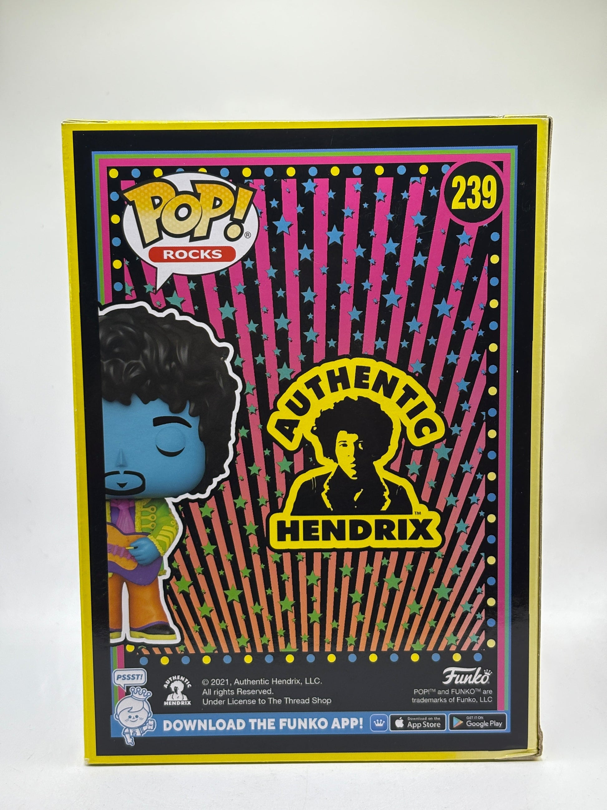 Funko POP! Rocks Authentic Hendrix #239 Jimi Hendrix Funko Exclusive FRENLY BRICKS - Open 7 Days