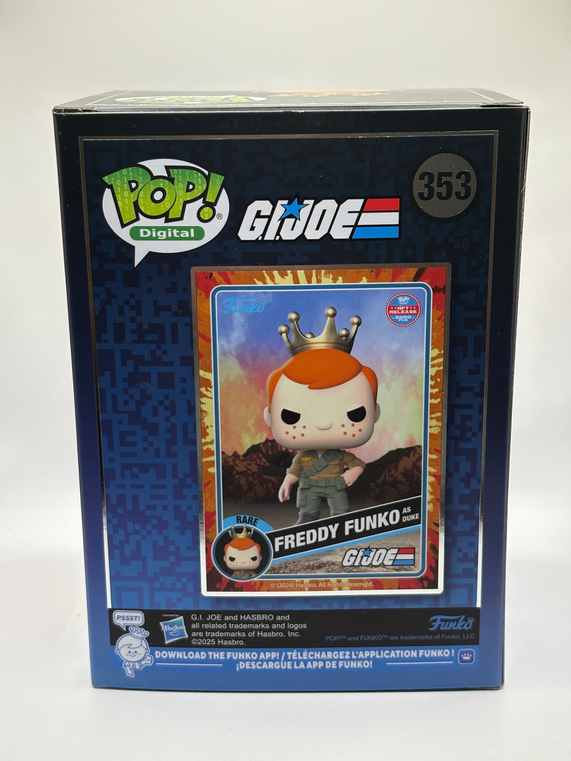 Funko POP! Digital G.I.Joe #353 Freddy Funko as Duke NFT Release 2000 Pcs FRENLY BRICKS - Open 7 Days