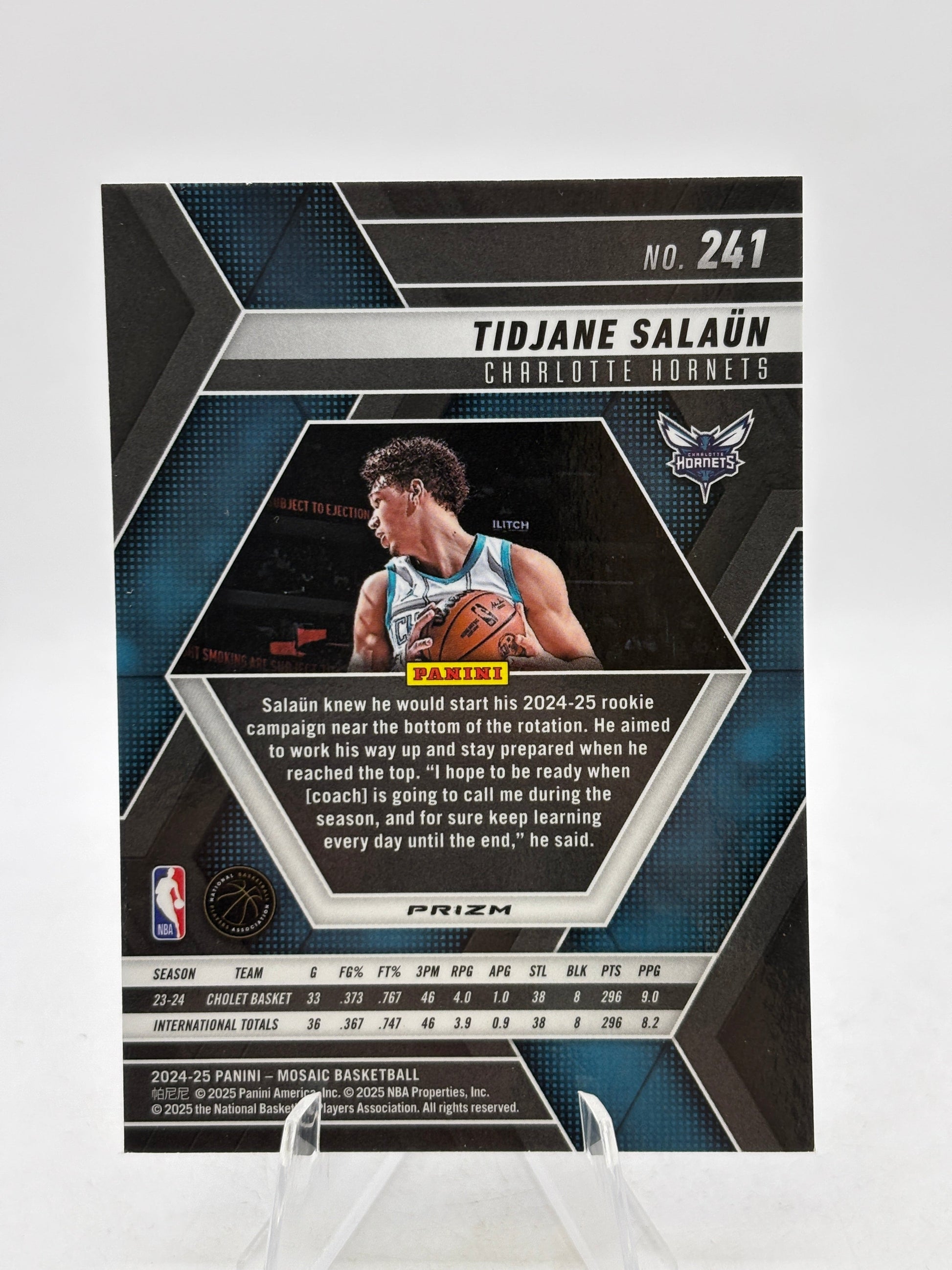 2024-25 Panini Mosaic Basketball - #241 Tidjane Salaun Genesis Mosaic FRENLY BRICKS - Open 7 Days