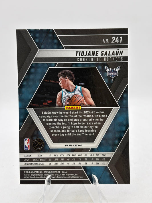2024-25 Panini Mosaic Basketball - #241 Tidjane Salaun Genesis Mosaic FRENLY BRICKS - Open 7 Days