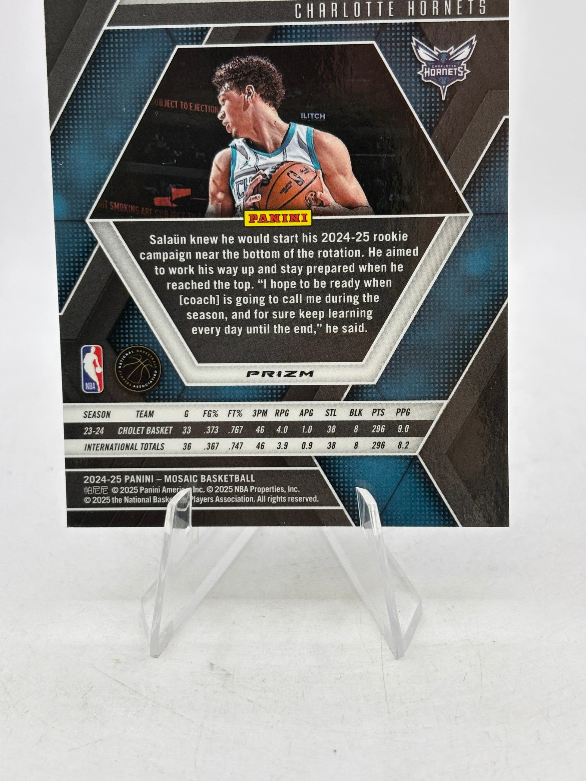 2024-25 Panini Mosaic Basketball - #241 Tidjane Salaun Genesis Mosaic FRENLY BRICKS - Open 7 Days image 4