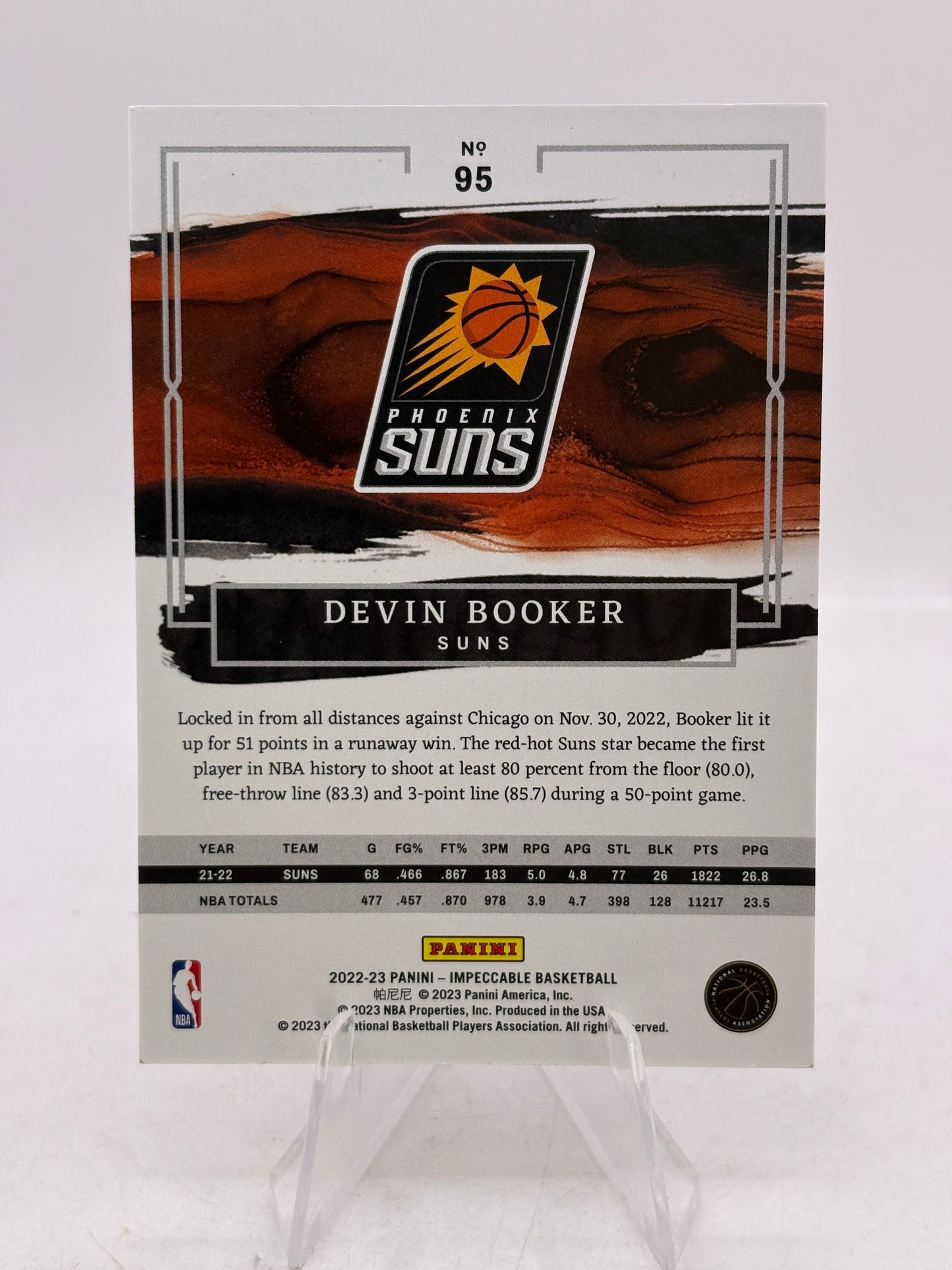 2022-23 Panini Impeccable Basketball #95 Devin Booker FRENLY BRICKS - Open 7 Days