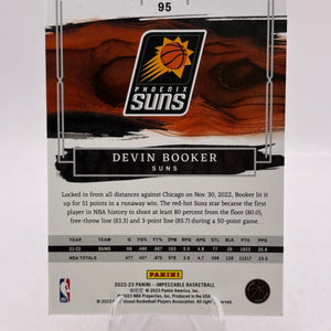 2022-23 Panini Impeccable Basketball #95 Devin Booker FRENLY BRICKS - Open 7 Days