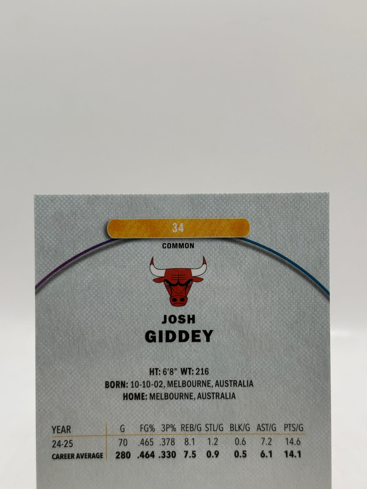 2025-26 Topps Finest - #34 Josh Giddey 144/250 FRENLY BRICKS - Open 7 Days image 3