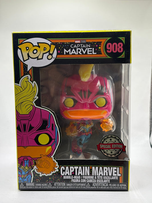 Funko POP! Marvel #908 Captain Marvel Special Edition FRENLY BRICKS - Open 7 Days