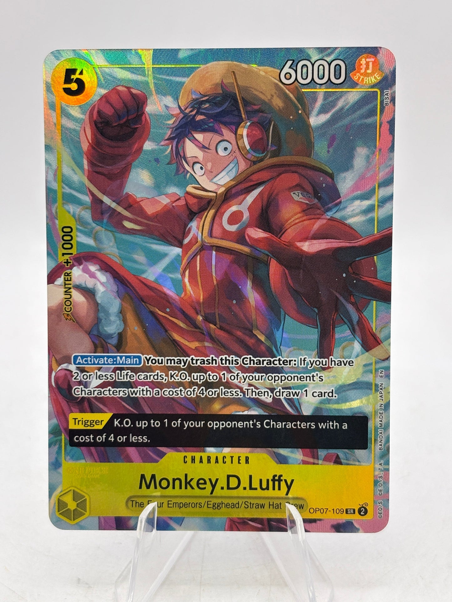 One Piece TCG OP07 - Monkey.D.Luffy OP07-109 SR FRENLY BRICKS - Open 7 Days