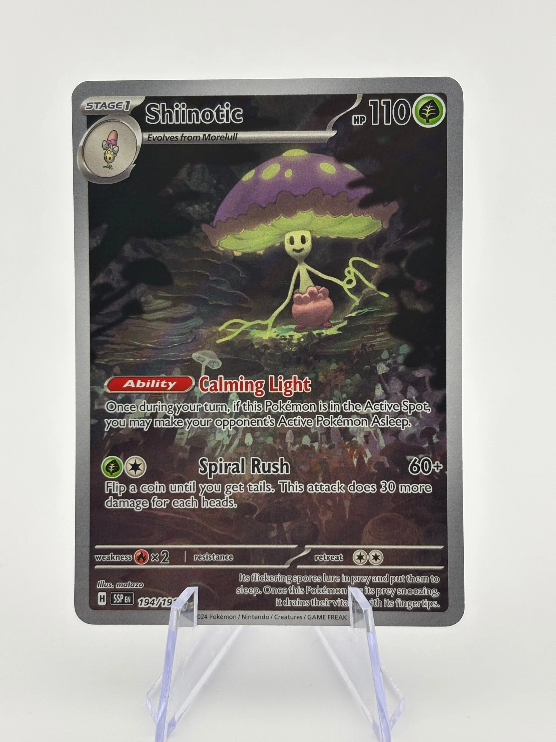 Shiinotic 194/191 - Surging Sparks IR Pokemon TCG Card NM FRENLY BRICKS - Open 7 Days