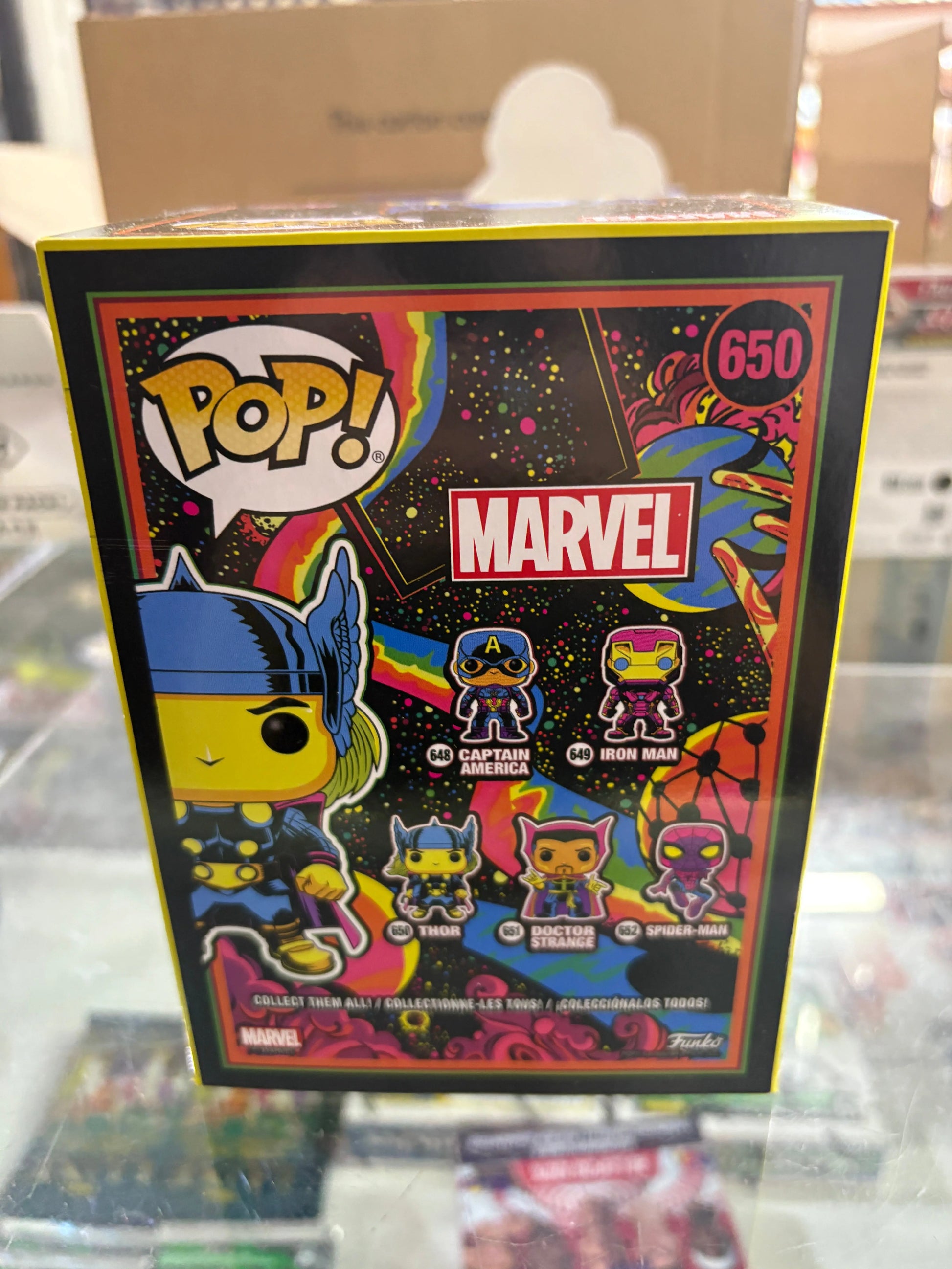 Funko Pop! Marvel #650 Thor Blacklight Special Edition FRENLY BRICKS - Open 7 Days