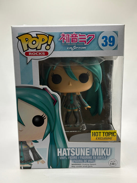 Funko POP! Rocks Hatsune Miku #39 Hatsune Miku Hot Topic Exclusive FRENLY BRICKS - Open 7 Days