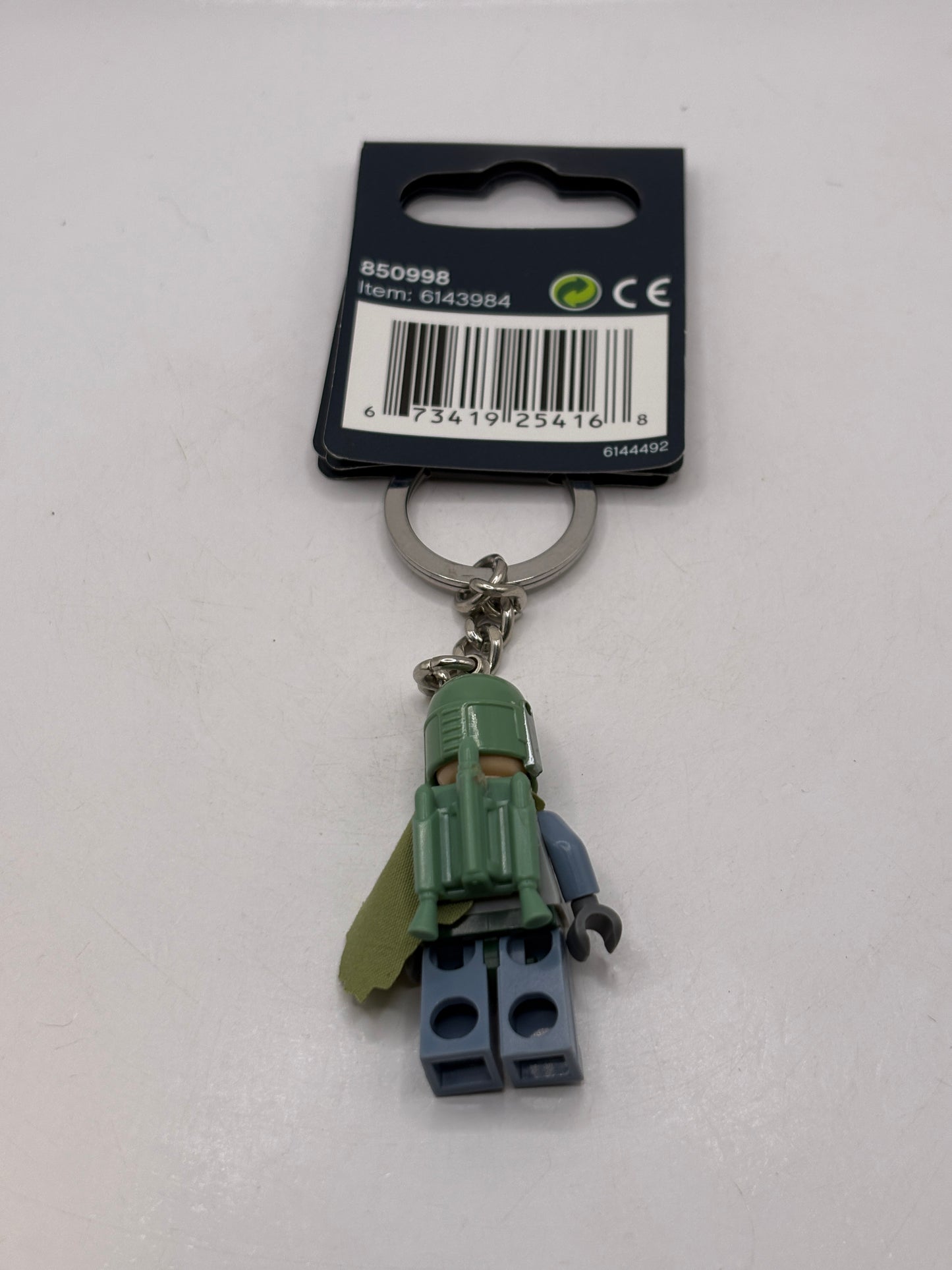 Lego Star Wars Boba Fett Key Chain 850998 Retired, New with Tag, 2014