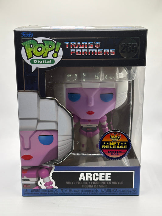 Funko POP! Digital Transformers #265 Arcee NFT Release 2000 Pieces FRENLY BRICKS - Open 7 Days