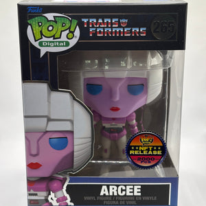 Funko POP! Digital Transformers #265 Arcee NFT Release 2000 Pieces FRENLY BRICKS - Open 7 Days