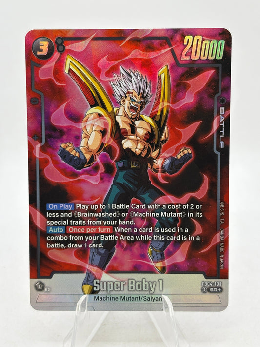 Dragon Ball Super Fusion World - Super Baby 1 FB04-108 SR* Alt Art NM FRENLY BRICKS - Open 7 Days