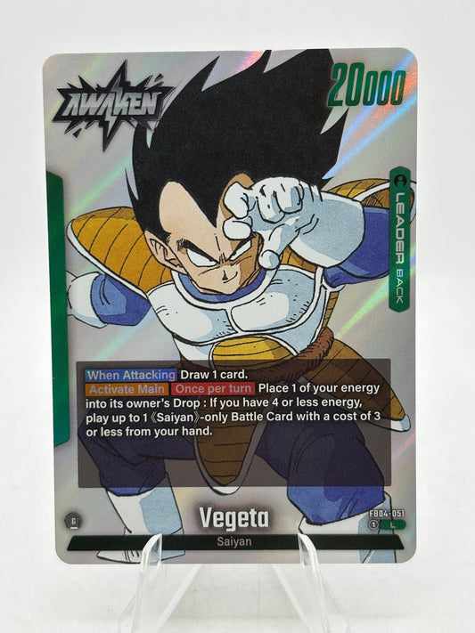 Dragon Ball Super Fusion World - Vegeta FB04-051 Leader Manga Booster FRENLY BRICKS - Open 7 Days