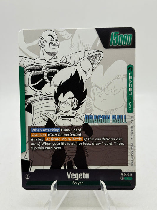 Dragon Ball Super Fusion World - Vegeta FB04-051 Leader Manga Booster FRENLY BRICKS - Open 7 Days