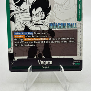 Dragon Ball Super Fusion World - Vegeta FB04-051 Leader Manga Booster FRENLY BRICKS - Open 7 Days