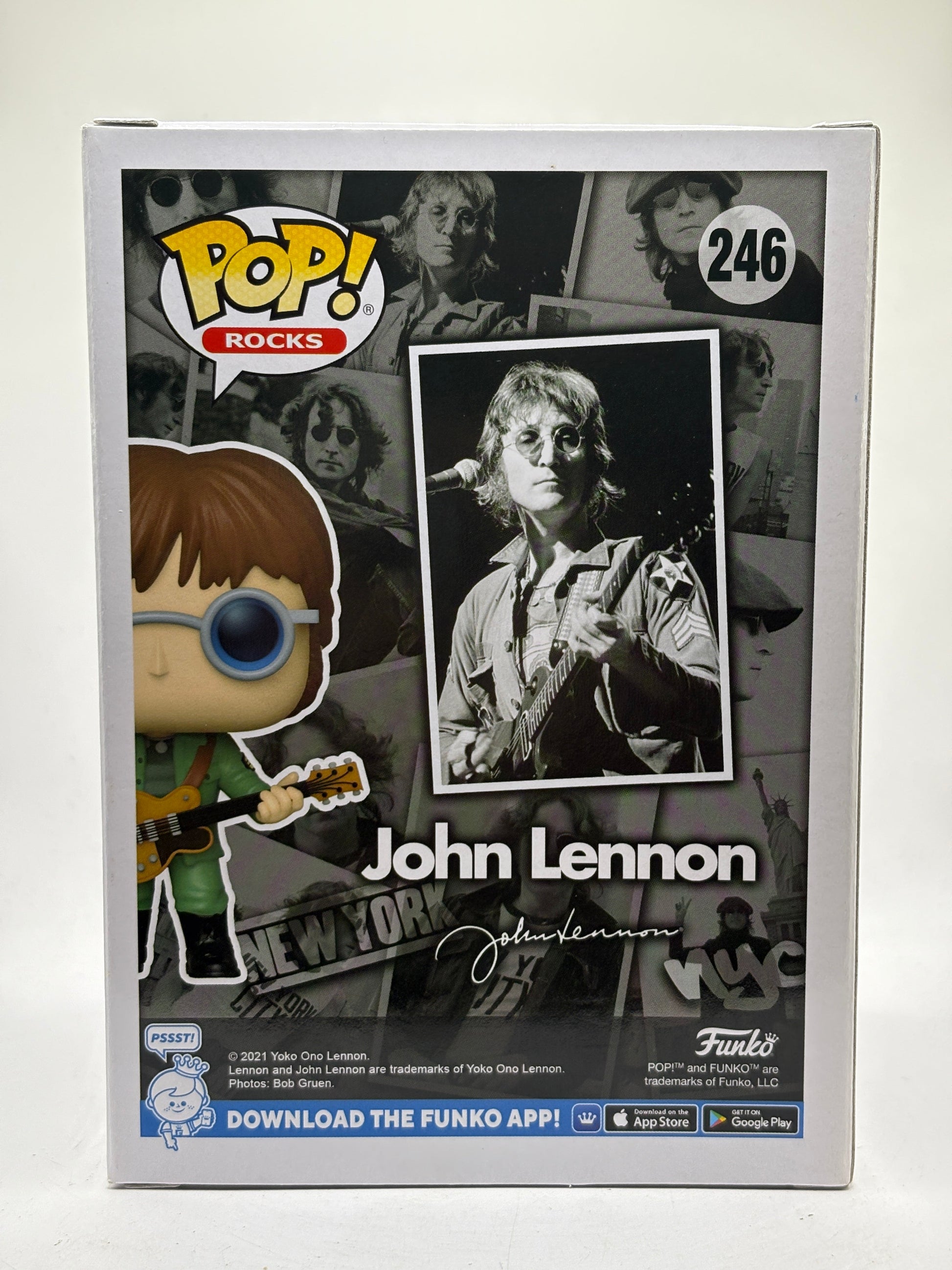 Funko POP! Rocks John Lennon #246 John Lennon Vinyl Figure FRENLY BRICKS - Open 7 Days