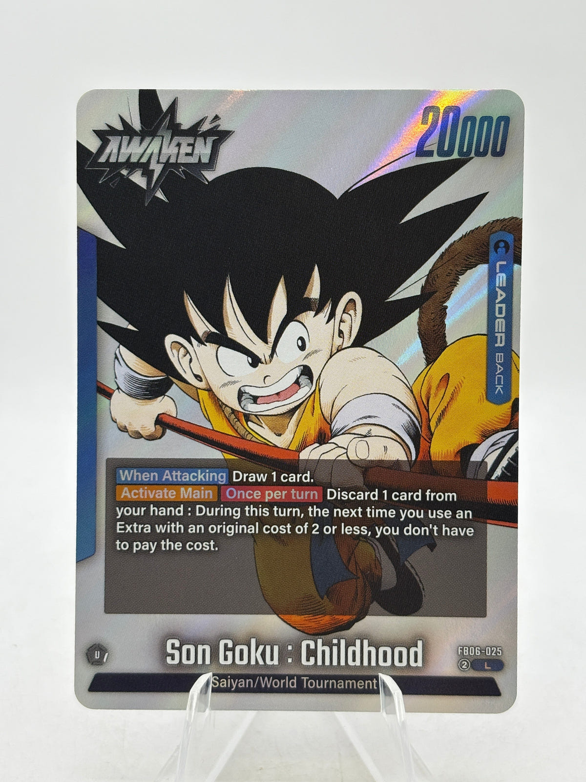 Dragon Ball Super Fusion World - Son Goku : Childhood FB06-025 Leader Manga FRENLY BRICKS - Open 7 Days image 1