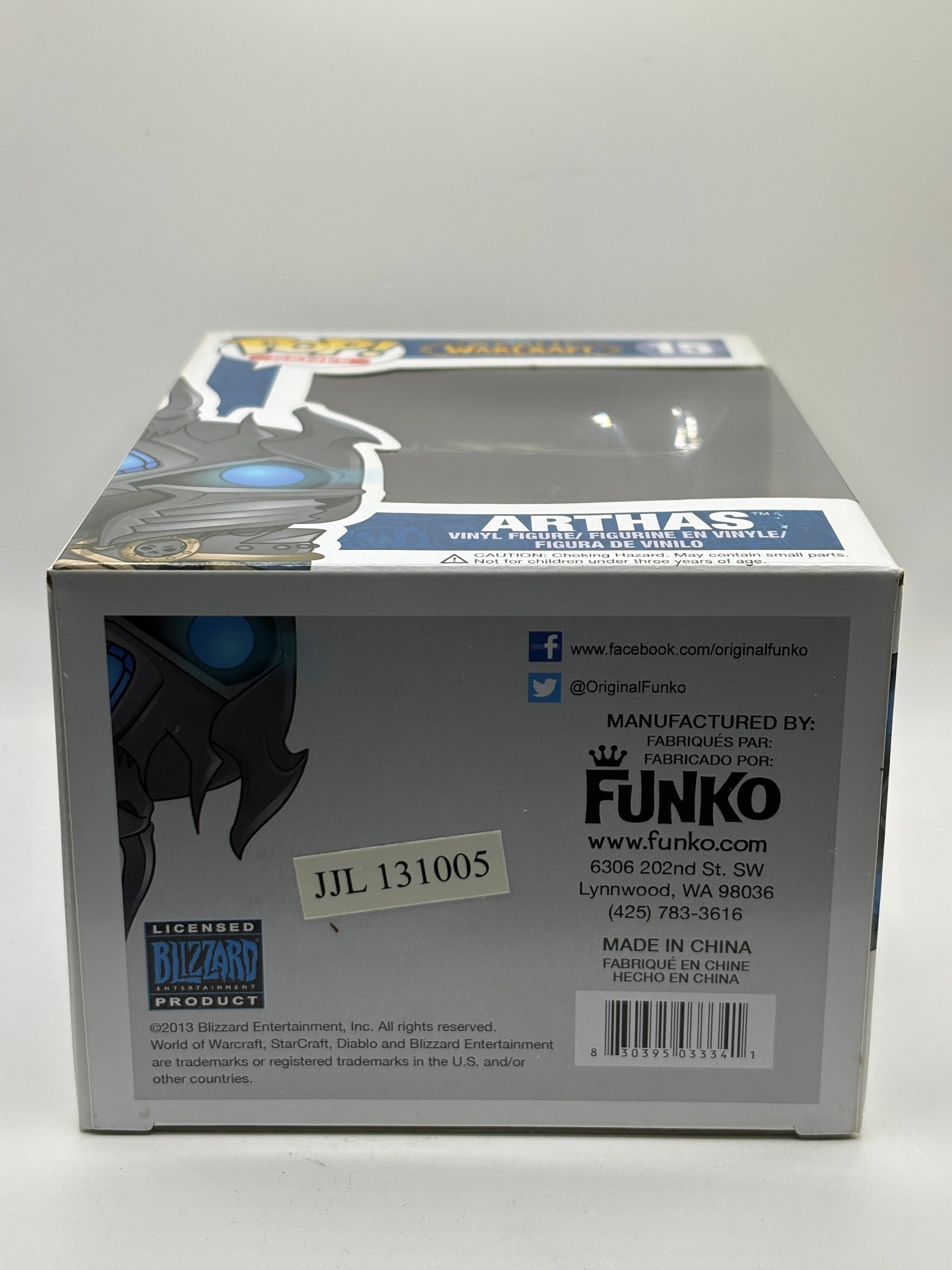 Funko POP! Games World of Warcraft #15 Arthas Vinyl Figure FRENLY BRICKS - Open 7 Days