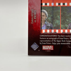 Evan Pieters as Pietro Autograph Film Cels #FCA-EP Wanda Vision Trading Card FRENLY BRICKS - Open 7 Days