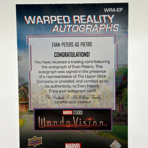 2022 Marvel WandaVision Warped Reality Evan Peters as Pietro Auto FRENLY BRICKS - Open 7 Days
