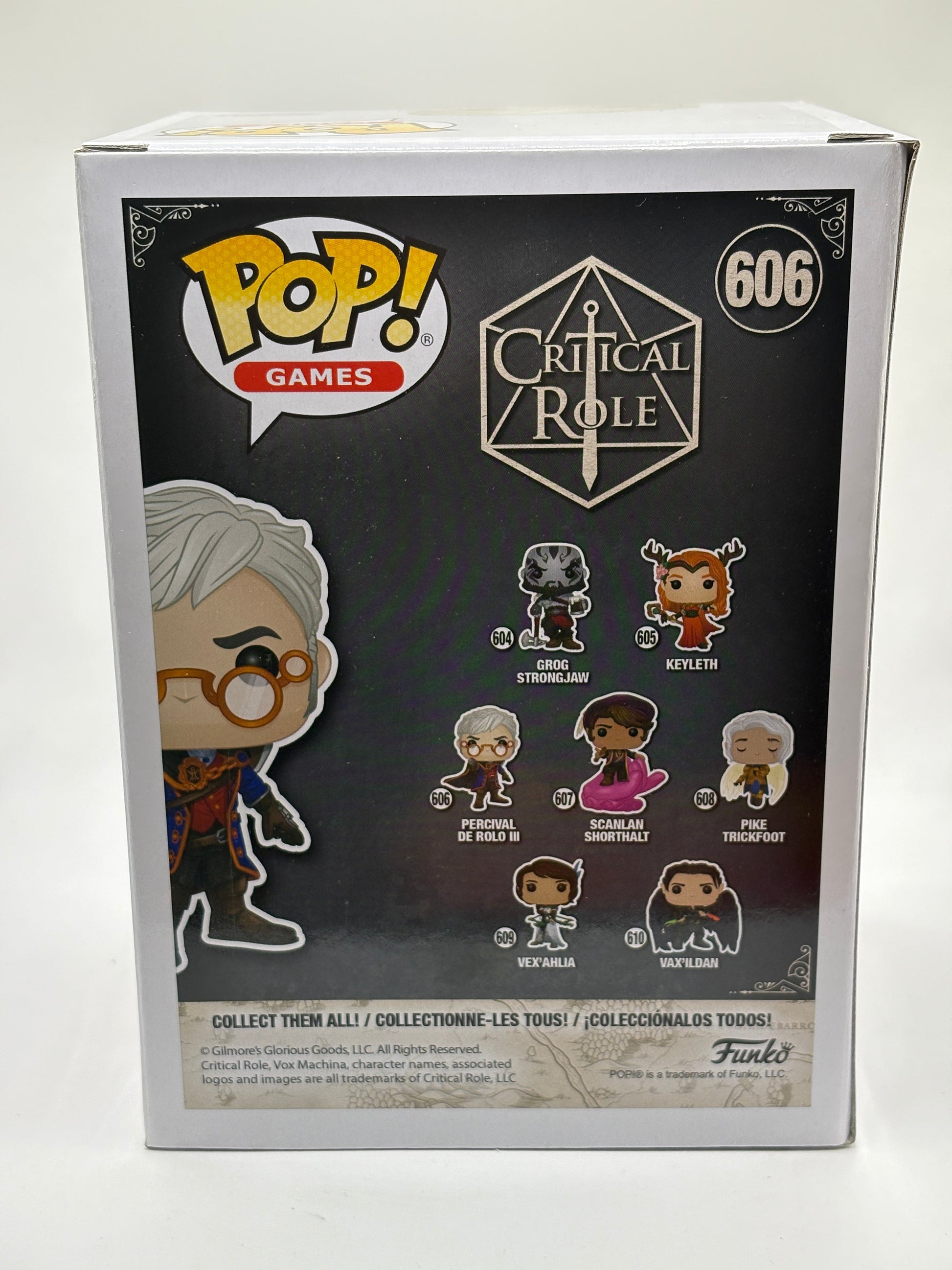 Funko POP! Games Critical Role #606 Percival De Rolo III Vinyl Figure FRENLY BRICKS - Open 7 Days