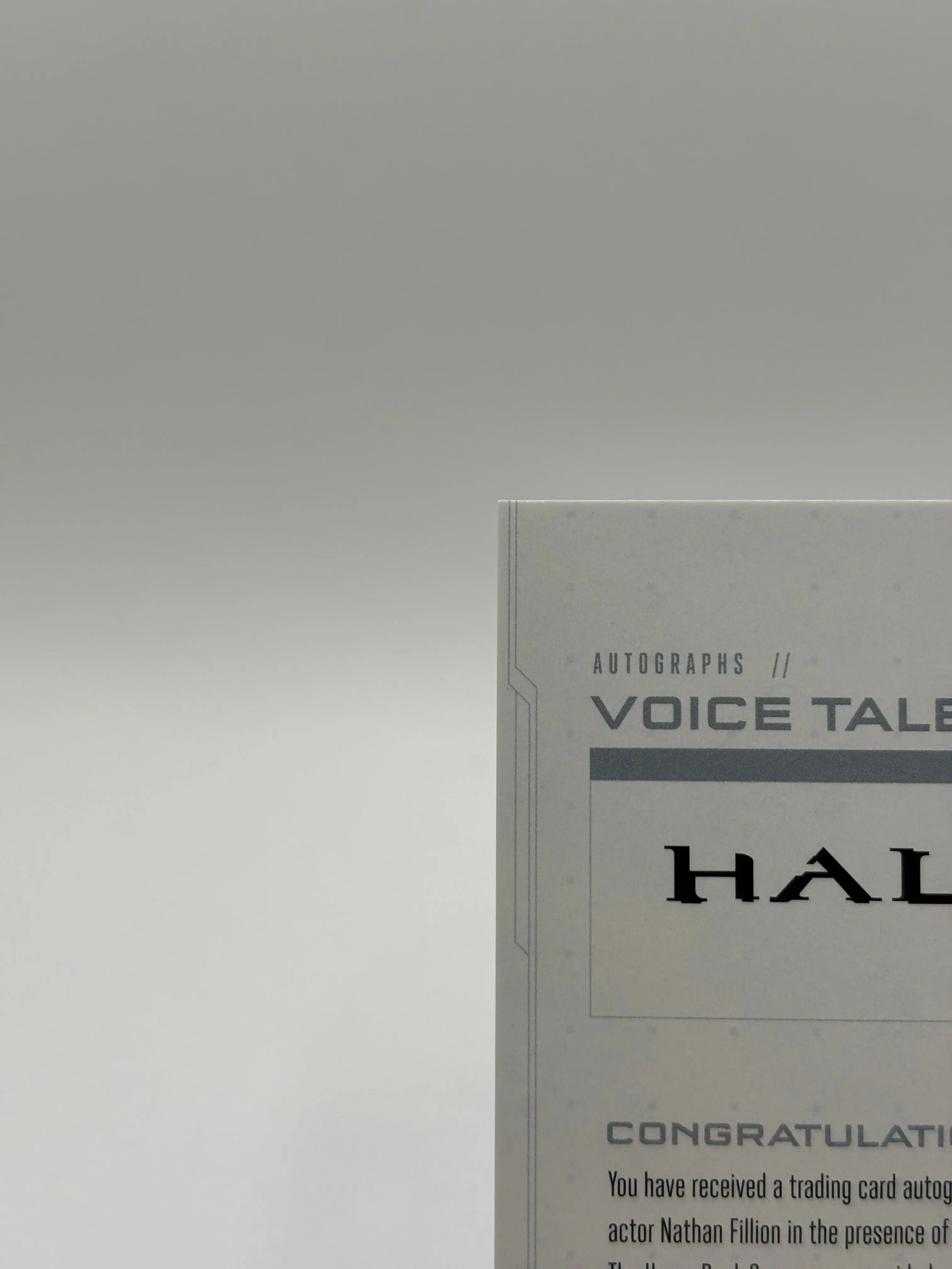 2023 Upper Deck Halo Legacy Nathan Fillion Edward Buck Voice Talent Auto VT-NF FRENLY BRICKS - Open 7 Days