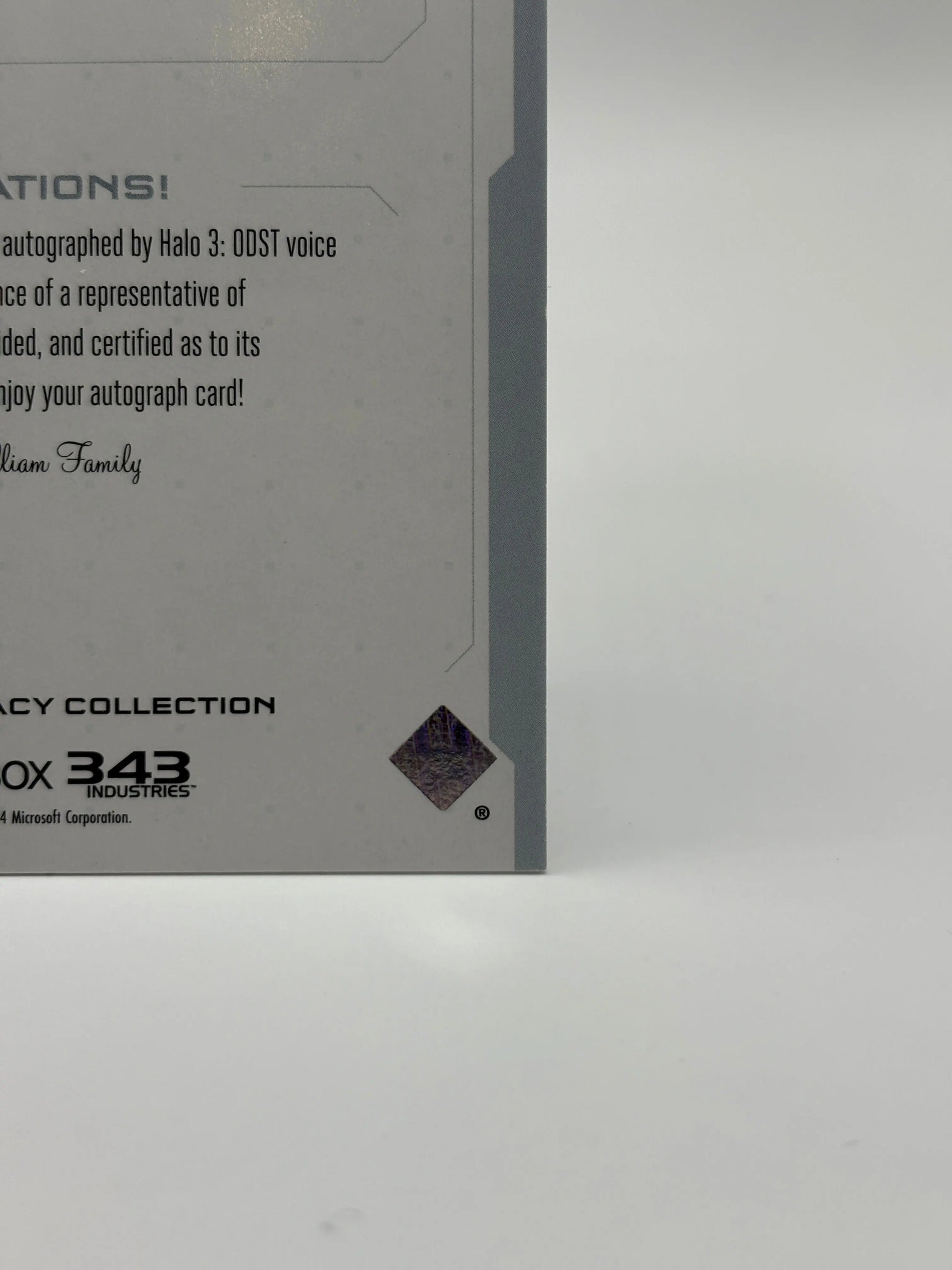 2023 Upper Deck Halo Legacy Nathan Fillion Edward Buck Voice Talent Auto VT-NF FRENLY BRICKS - Open 7 Days