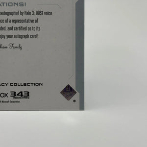 2023 Upper Deck Halo Legacy Nathan Fillion Edward Buck Voice Talent Auto VT-NF FRENLY BRICKS - Open 7 Days