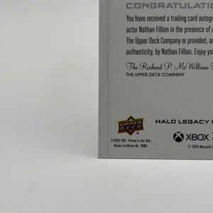 2023 Upper Deck Halo Legacy Nathan Fillion Edward Buck Voice Talent Auto VT-NF FRENLY BRICKS - Open 7 Days