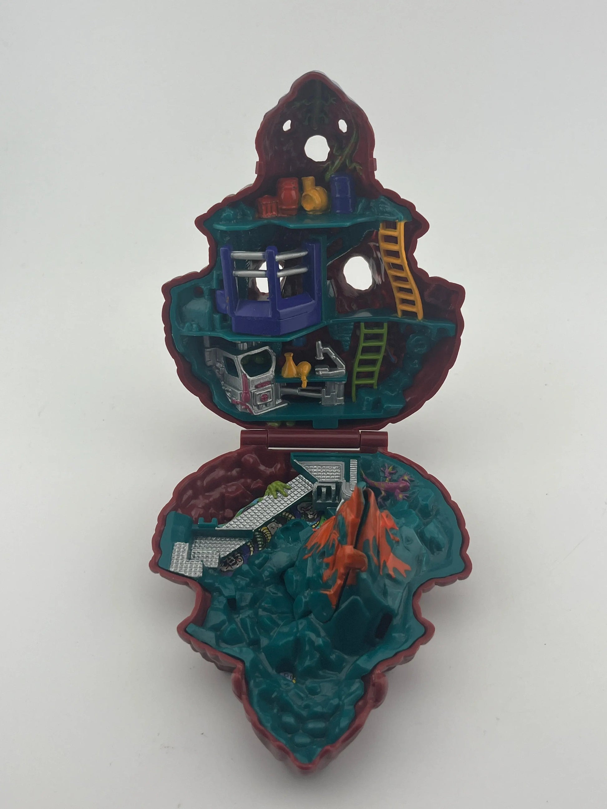 1993 Bluebird Toys Mighty Max Blows Up Dino Lab Doom Zone Playset FRENLY BRICKS - Open 7 Days