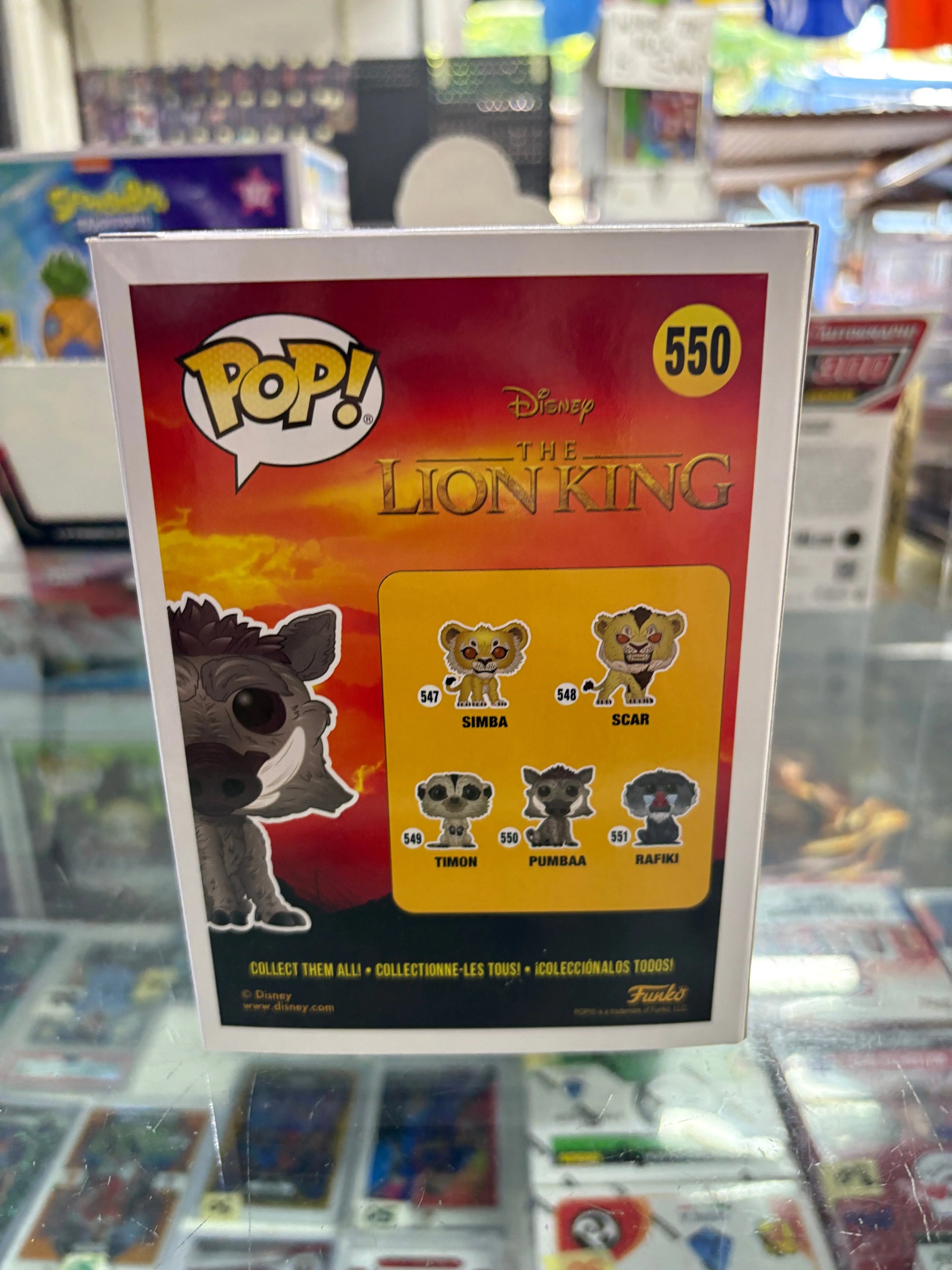 Funko POP! The Lion King #550 Pumbaa FRENLY BRICKS - Open 7 Days