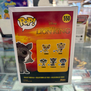 Funko POP! The Lion King #550 Pumbaa FRENLY BRICKS - Open 7 Days